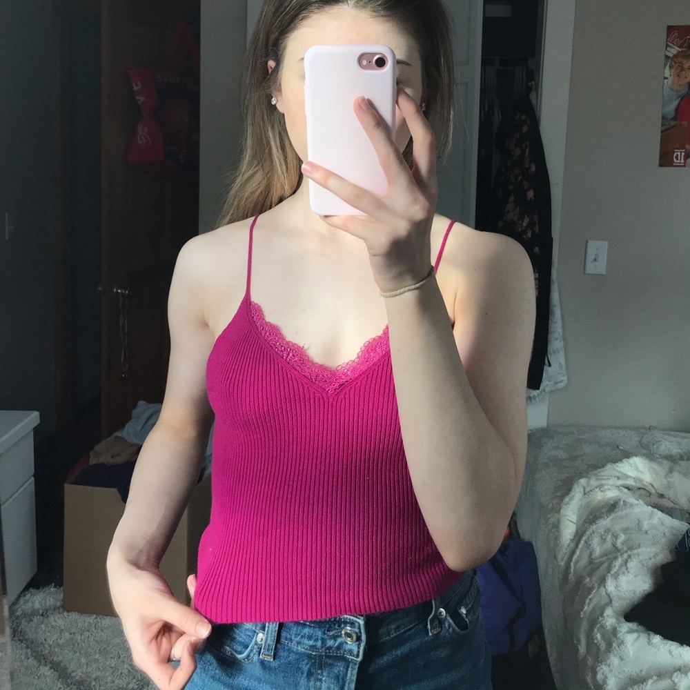 bright pink tank